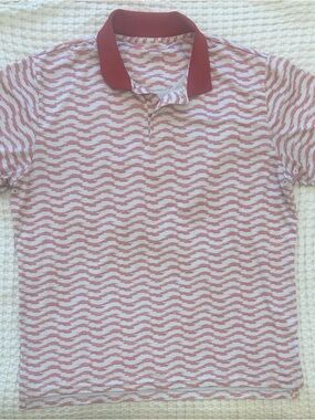 Bonobos Golf Performance Polo -Print Polo Shirt in Dusty Rose